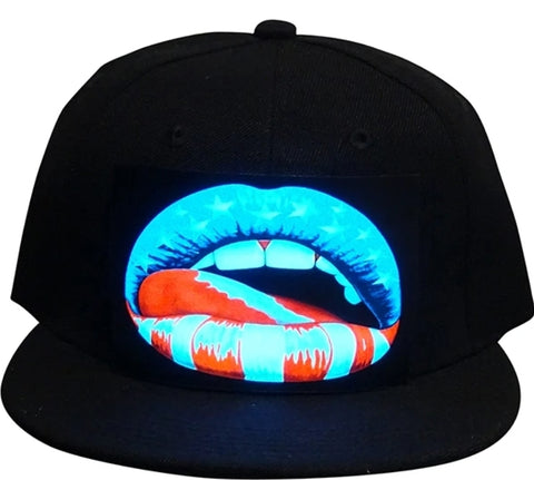 Lit LED Hat- Lips